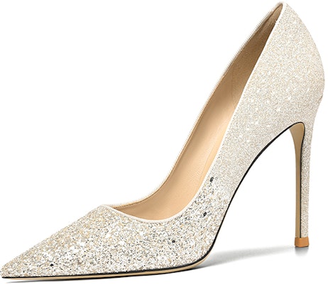 (W) Lily Wei Tumit Tinggi 'Champagne Sequin' NN-059 Buy (W) Lily Wei Tumit Tinggi 'Champagne Sequin' NN-059