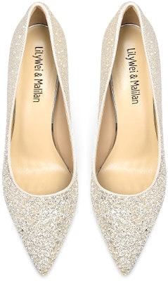 (W) Lily Wei Tumit Tinggi 'Champagne Sequin' NN-059 Lookbook (W) Lily Wei Tumit Tinggi 'Champagne Sequin' NN-059