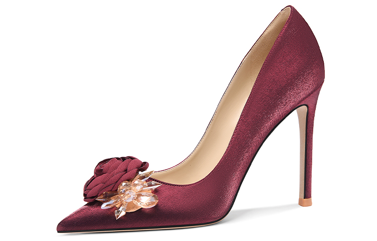 Buy (W) Lily Wei Tumit Tinggi 'Floral Kristal Berkilau' NN-534