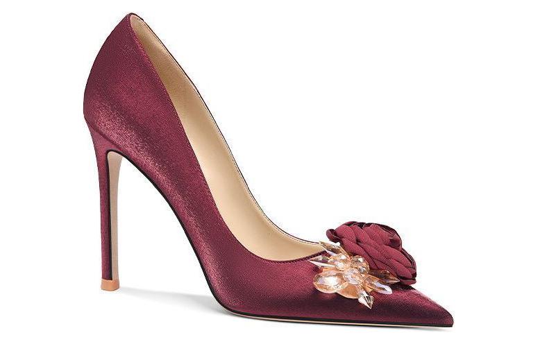 Order (W) Lily Wei Tumit Tinggi 'Floral Kristal Berkilau' NN-534