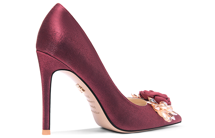 Lookbook (W) Lily Wei Tumit Tinggi 'Floral Kristal Berkilau' NN-534