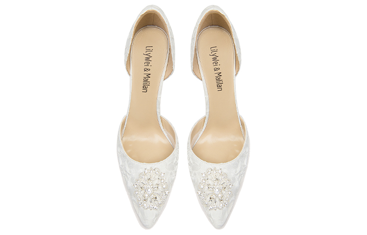 Lookbook (W) Lily Wei Tumit Tinggi 'Permata Fesyen Perancis - Putih' NN-490