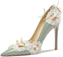 (Women) Lily Wei High Heel 'Jasmine Green' NN-225 (Women) Lily Wei High Heel 'Jasmine Green' NN-225