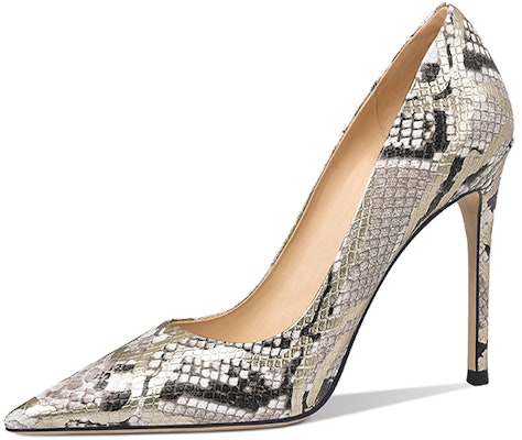 Lily Wei 頭層牛皮 拼色蛇紋輕便鞋 細跟 高筒鞋 10cm 女款 蛇紋 Buy Lily Wei 頭層牛皮 拼色蛇紋輕便鞋 細跟 高筒鞋 10cm 女款 蛇紋