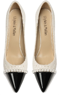 (W) (女性用)リリー・ウェイ ハイヒール「パールアクセント - ホワイト」NN-430 NN-430 Lookbook (W) (女性用)リリー・ウェイ ハイヒール「パールアクセント - ホワイト」NN-430 NN-430