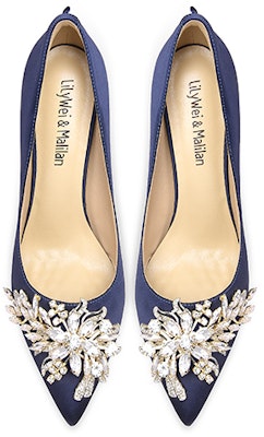 (Women) Lily Wei High Heel 'Pure Diamond Slip-On' NN-183 Sizing (Women) Lily Wei High Heel 'Pure Diamond Slip-On' NN-183