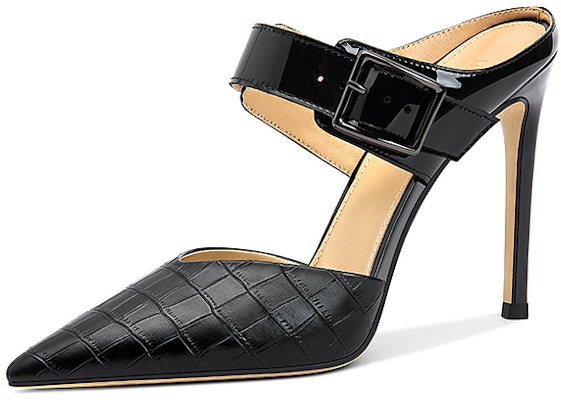 莉莉薇 頭層牛皮 一腳蹬皮帶扣 細跟 高跟鞋 女款 Buy 莉莉薇 頭層牛皮 一腳蹬皮帶扣 細跟 高跟鞋 女款