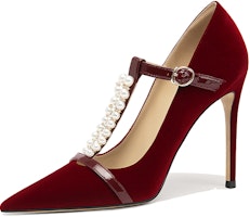 (Women) Lily Wei High Heel Sandals 'Red' J-121-a (Women) Lily Wei High Heel Sandals 'Red' J-121-a