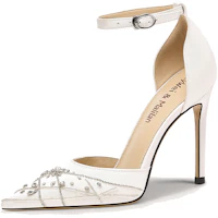 (Women) Lily Wei High Heel Sandals 'White Rhinestone' L-025 (Women) Lily Wei High Heel Sandals 'White Rhinestone' L-025