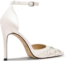 Order (W) Sandalias de Tacón Alto Lily Wei 'Blanco con Piedras de Cristal' L-025