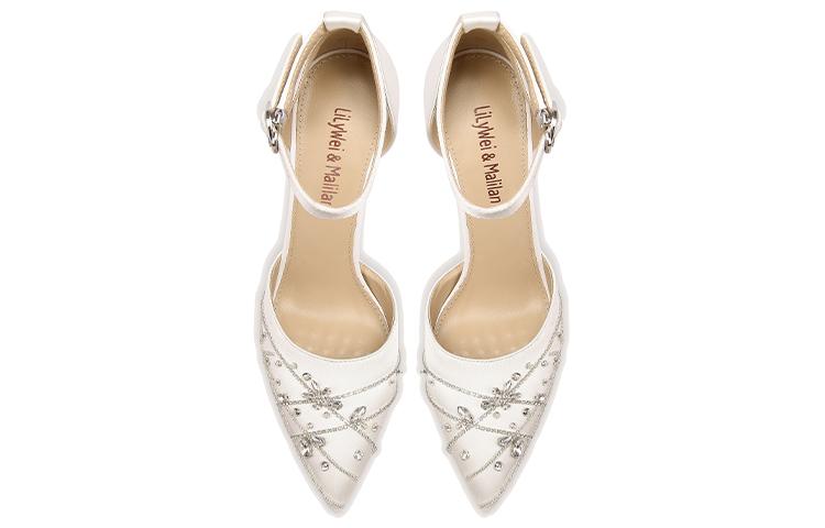 Lookbook (W) Sandal Tumit Tinggi Lily Wei 'Batu Kristal Putih' L-025