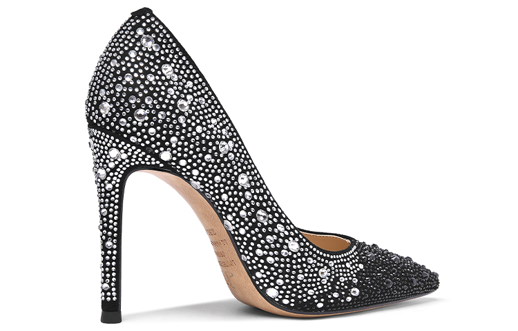 Order (W) (女性用) 'ブラック スワロフスキー シアリング' リリーウェイ ハイヒール スリッポン J-108 J-108