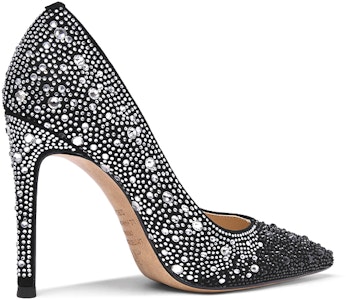 (W) (女性用) 'ブラック スワロフスキー シアリング' リリーウェイ ハイヒール スリッポン J-108 J-108 Order (W) (女性用) 'ブラック スワロフスキー シアリング' リリーウェイ ハイヒール スリッポン J-108 J-108