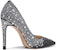 (W) Lily Wei Kasut Tumit Tinggi Slip-On 'Black Swarovski Shearling' J-108