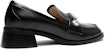 (W) Lily Wei Tumit Tinggi 4cm 'Hitam' 'Fesyen British Tumit Tebal' KF-009