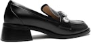 Order (W) Lily Wei Tumit Tinggi 4cm 'Hitam' 'Fesyen British Tumit Tebal' KF-009