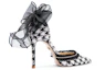 Order (W) 릴리웨이 블랙 큐빅 리본 나비 힐 (Lily Wei Black Cubic Ribbon Butterfly Heel) NN-538