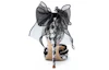Shop (W) 릴리웨이 블랙 큐빅 리본 나비 힐 (Lily Wei Black Cubic Ribbon Butterfly Heel) NN-538