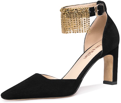 莉莉薇 水鑽流蘇 粗跟 高跟鞋 女款 黑色 Buy 莉莉薇 水鑽流蘇 粗跟 高跟鞋 女款 黑色