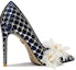 Order (W) Lily Wei High Heels 'Desain Cut-Out Biru dengan Batu Rhinestone' NN-426