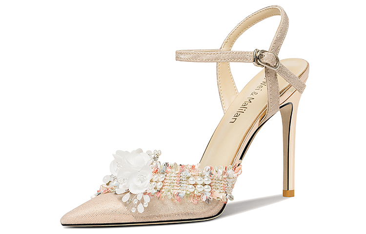 (Women) Lily Wei High Heels 'Champagne Mesh' NN-421