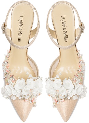 百搭簡約10公分香檳色透氣網面細跟高跟鞋 (女款) Lookbook 百搭簡約10公分香檳色透氣網面細跟高跟鞋 (女款)