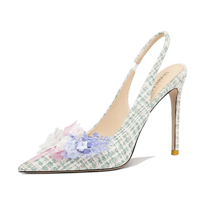 (W) Lily Wei High Heels 'Fashion CMFT Casual Stiletto Green'