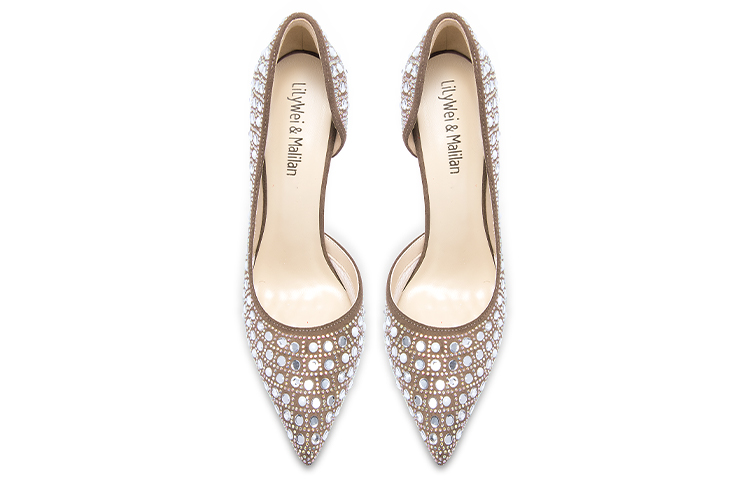 Lookbook (W) Lily Wei Kasut Tumit Tinggi 'Khaki Suede' NN-476