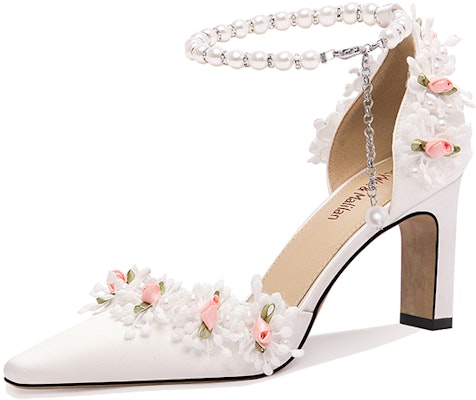 (W) Lily Wei Sepatu Hak Tinggi 'Pearl Blossom Putih' L-026 Buy (W) Lily Wei Sepatu Hak Tinggi 'Pearl Blossom Putih' L-026