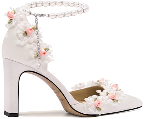 (W) Lily Wei Sepatu Hak Tinggi 'Pearl Blossom Putih' L-026 Order (W) Lily Wei Sepatu Hak Tinggi 'Pearl Blossom Putih' L-026