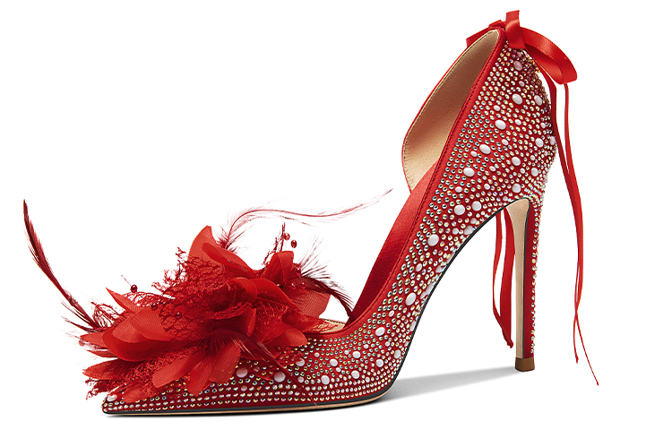 (Women) Lily Wei High Heels 'Red Butterfly Banquet' NN-414