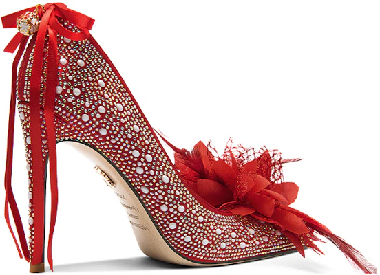 Lily Wei 布料 蝴蝶宴會氣質 細跟 高跟鞋 10cm 女款 紅色 Order Lily Wei 布料 蝴蝶宴會氣質 細跟 高跟鞋 10cm 女款 紅色