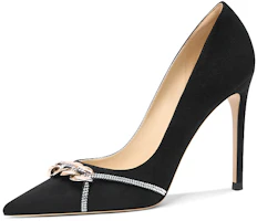 (Women) Lily Wei High Heels 'Red Carpet Invitation Black Velvet' NN-535 (Women) Lily Wei High Heels 'Red Carpet Invitation Black Velvet' NN-535