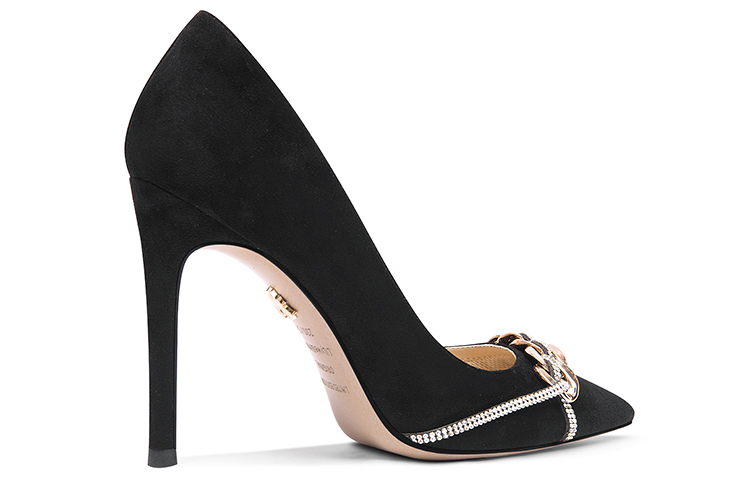 Order (W) Lily Wei Tacones Altos 'Alfombra Roja Terciopelo Negro' NN-535