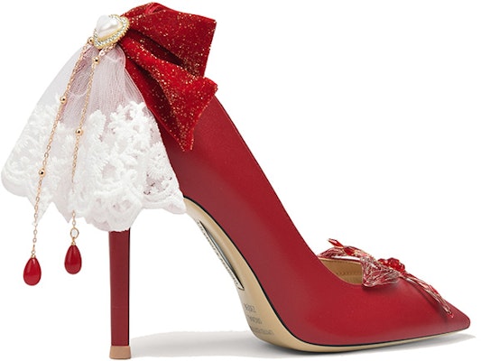 (W) Lily Wei Sepatu Hak Tinggi 'Tassel Merah' NN-089 Order (W) Lily Wei Sepatu Hak Tinggi 'Tassel Merah' NN-089