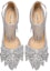 Lookbook (Women) Lily Wei High Heels 'Silver Glitter Leather with Rhinestone Tassels and Bow' NN-149
