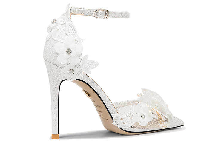 Order (W) Lily Wei Sepatu Hak Tinggi 'White Buckle' 'Yun Zhong Xian Zi' NN-400