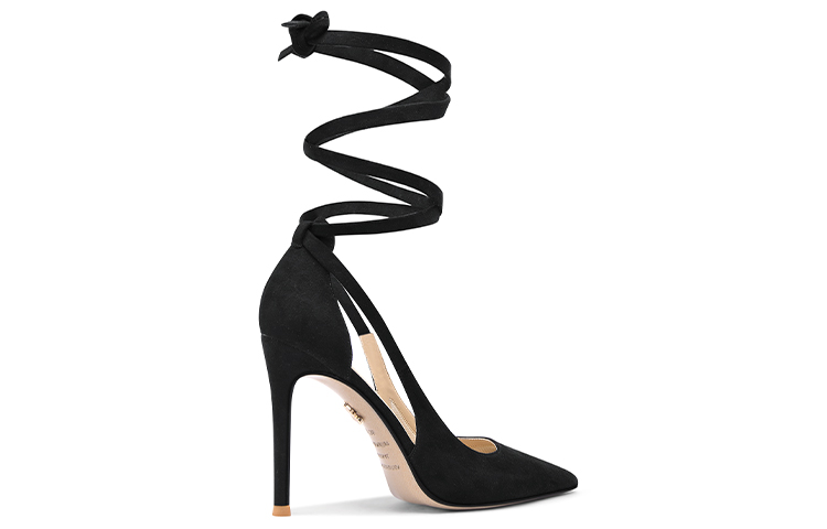 Order (W) Lily Wei 高跟鞋「嫣然黑色天鹅绒交叉带」 NN-171