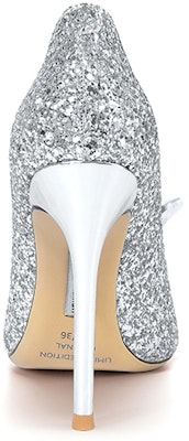 (Women) Lily Wei Leather High Heel Slip-On 'Silver Rhinestone' NN-039 Shop (Women) Lily Wei Leather High Heel Slip-On 'Silver Rhinestone' NN-039