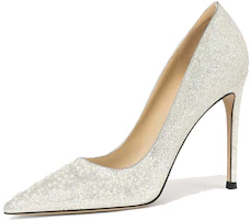 (Women) Lily Wei Leather Mule 'Silver Pearl Sparkle' J-079 (Women) Lily Wei Leather Mule 'Silver Pearl Sparkle' J-079
