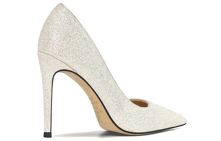 Lookbook (Women) Lily Wei Leather Mule 'Silver Pearl Sparkle' J-079