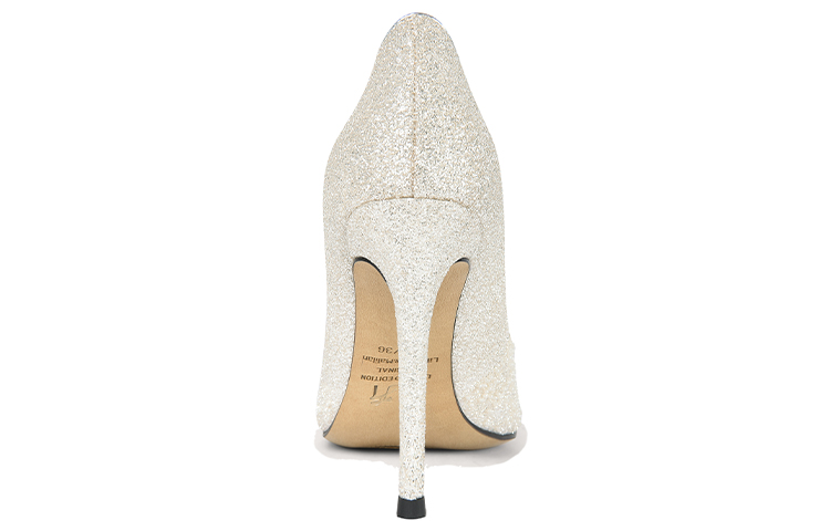 Purchase (Women) Lily Wei Leather Mule 'Silver Pearl Sparkle' J-079