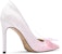 (W) Kasut Mules Kulit Lily Wei 'Pink Gradient dengan Butterfly Bow Kristal' J-114-a