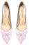 Lookbook (W) Kasut Mules Kulit Lily Wei 'Pink Gradient dengan Butterfly Bow Kristal' J-114-a
