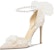 (W) Lily Wei Kulit Tumit Tinggi 10cm 'Pink Pearl Elegance' NN-375