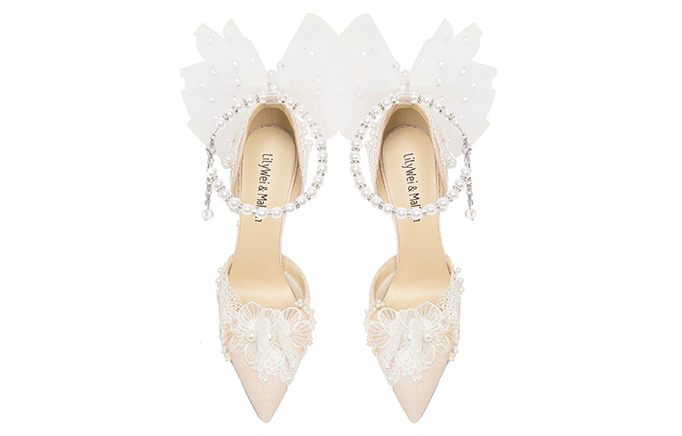 Lookbook (W) 릴리웨이 핑크펄 10cm 스틸레토 힐 (Lily Wei Pink Pearl 10cm Stiletto Heel) NN-375