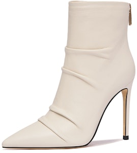 (W) Lily Wei Boot Tumit Runcing Kulit dengan Zip Sisi 10cm 'But Buku Lali Berlipat' X-063 Buy (W) Lily Wei Boot Tumit Runcing Kulit dengan Zip Sisi 10cm 'But Buku Lali Berlipat' X-063