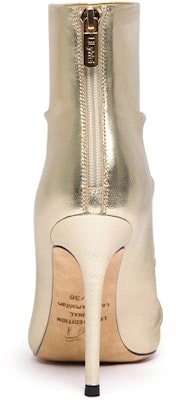(Women) Lily Wei Leather Pointed-Toe Stiletto with Side Zip 10cm 'Ruched Ankle Boot' X-063 8