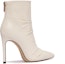 Order (W) Lily Wei Boot Tumit Runcing Kulit dengan Zip Sisi 10cm 'But Buku Lali Berlipat' X-063