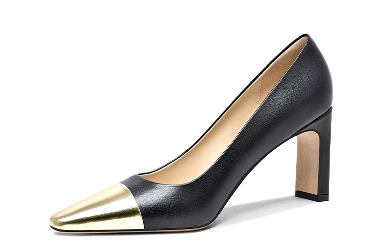 Details for (W) Lily Wei Kasut Kulit Hujung Runcing 'Tumit Tinggi Tebal' M1-087